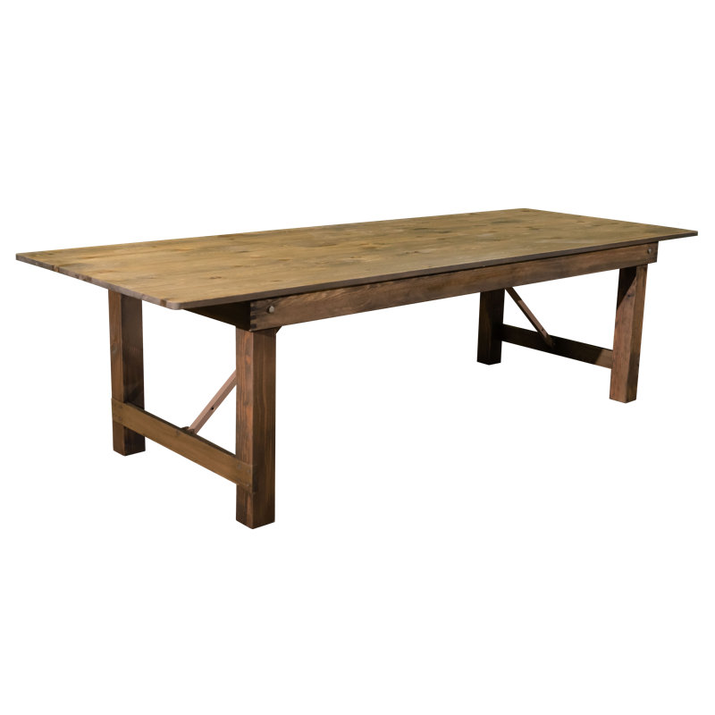 PRE Sales Pine Wood 108" Rectangular Folding Table Wayfair